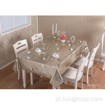 Toalha de mesa de PVC com decoração bonita em relevo